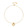 Wholesale Stainless Steel Heart Shape Pendant Necklace For Women Electroplated Fashion Trend Clavicle Chain