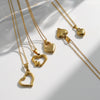 Wholesale Stainless Steel Heart Shape Pendant Necklace For Women Electroplated Fashion Trend Clavicle Chain