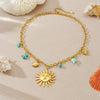Wholesale Stainless Steel Heart Shape Pendant Necklace Gold Plated Electroplated For Women