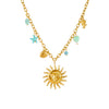 Wholesale Stainless Steel Heart Shape Pendant Necklace Gold Plated Electroplated For Women