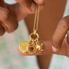 Wholesale Stainless Steel Heart Shape Pendant Teapot Biscuit Love Style Electroplated With 18K Gold Color