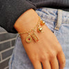 Wholesale Stainless Steel Heart Shape Pendant Teapot Biscuit Love Style Electroplated With 18K Gold Color