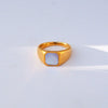 Wholesale Stainless Steel Heart Shaped Cast Electroplated Diamond Couple Rings Elegant Fashionable Retro And Versatile