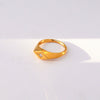 Wholesale Stainless Steel Heart Shaped Cast Electroplated Diamond Couple Rings Elegant Fashionable Retro And Versatile