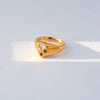 Wholesale Stainless Steel Heart Shaped Cast Electroplated Diamond Couple Rings Elegant Fashionable Retro And Versatile