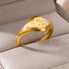 Wholesale Stainless Steel Heart Shaped Geometric Open Ring For Women Simple Style With Electroplating