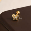 Wholesale Stainless Steel Heart Shaped Geometric Style Electroplating Women's Ear Bone Nails