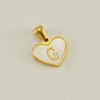 Wholesale Stainless Steel Heart Shaped Letter Pendant Clavicle Chain With Electroplating