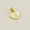 Wholesale Stainless Steel Heart Shaped Letter Pendant Clavicle Chain With Electroplating