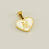 Wholesale Stainless Steel Heart Shaped Letter Pendant Clavicle Chain With Electroplating
