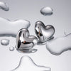 Wholesale Stainless Steel Heart Shaped Polished Earrings For Women