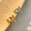 Wholesale Stainless Steel Heart Shaped Ring Electroplated Natural Hip Hop Style For Women