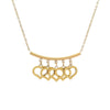 Wholesale Stainless Steel Heart Tassel Necklace 14K Goldplated Electroplating For Women