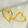 Wholesale Stainless Steel Heartshaped Electroplated Fashion Retro Women's Earrings