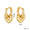 Wholesale Stainless Steel Heartshaped Electroplated Love Earrings For Women Sweet Exquisite Fashion Design