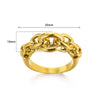 Wholesale Stainless Steel Heartshaped Electroplating Unisex And Women's Personality Open Ring