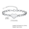 Wholesale Stainless Steel Heartshaped Fashion Women's Bracelet With Gold Electroplated Strap Chain