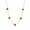 Wholesale Stainless Steel Heartshaped Geometric Light Luxury Electroplated Clavicle Necklace For Women