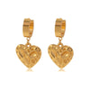 Wholesale Stainless Steel Heartshaped Polished Love Earrings For Women Medieval Style