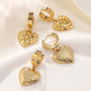 Wholesale Stainless Steel Heartshaped Polished Love Earrings For Women Medieval Style