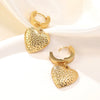 Wholesale Stainless Steel Heartshaped Polished Love Earrings For Women Medieval Style