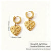 Wholesale Stainless Steel Heartshaped Polished Love Earrings For Women Medieval Style
