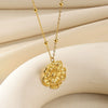 Wholesale Stainless Steel Heartshaped Zircon Pendant Necklace With Electroplating For Women Light Luxury Style