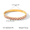 Wholesale Stainless Steel Heartshaped Zirconia Bracelet With Geometric Style And Light Luxury Feel