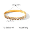 Wholesale Stainless Steel Heartshaped Zirconia Bracelet With Geometric Style And Light Luxury Feel
