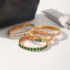 Wholesale Stainless Steel Heartshaped Zirconia Bracelet With Geometric Style And Light Luxury Feel
