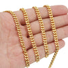 Wholesale Stainless Steel Hip Hop Six Sided Grinding Electroplated Necklace Chain For Boys