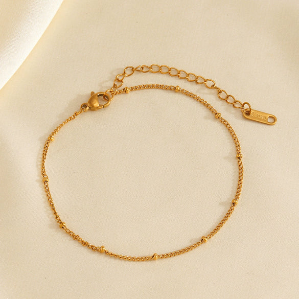 Wholesale Stainless Steel Hip Hop Style Anklet With Letters Numbers Text Pattern For Women