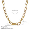 Wholesale 316L Stainless Steel Hiphop Style Geometric Necklace For Women Goldplated Electroplating