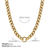 Wholesale 316L Stainless Steel Hiphop Style Geometric Necklace For Women Goldplated Electroplating