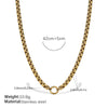 Wholesale 316L Stainless Steel Hiphop Style Geometric Necklace For Women Goldplated Electroplating