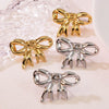 Wholesale Stainless Steel Hollow Bow Earrings For Women Seiko Design