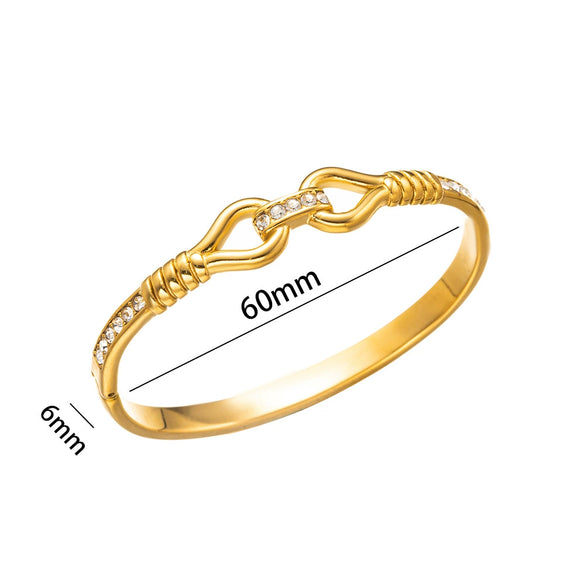 Wholesale Stainless Steel Hollow Geometric Electroplated Bracelet As Jewelry Watch Accessories