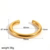 Wholesale Stainless Steel Hollow Geometric Electroplated Women's Fashion Bracelet