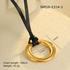 Wholesale Stainless Steel Hollow Love Pendant Clavicle Chain Electroplated Fashion Design For Women