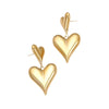 Wholesale Stainless Steel Hollow Love Tassel Earrings 18K Gold Texture Electroplated For Women