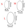 Wholesale Stainless Steel Hollow Love Triangle Round Water Drop Geometric Pattern Earrings Base Accessories With Electroplating