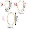 Wholesale Stainless Steel Hollow Love Triangle Round Water Drop Geometric Pattern Earrings Base Accessories With Electroplating