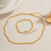 Wholesale Stainless Steel Hollow Love Woven Cuban Necklace With Geometric Style And Electroplating Process For Women