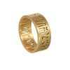 Wholesale Stainless Steel Hollow Ring With Viking Letter Pattern Electroplated For Men