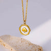 Wholesale Stainless Steel Hummingbird And Flower Pendant Jewelry With Inlaid Zircon Electroplated Necklace