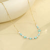 Wholesale Stainless Steel Imitation Pearl Dopamine Beaded Geometric Style Necklace Bracelet Electroplated