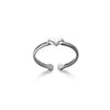 Wholesale Stainless Steel Imitation Pearl Flower Geometric Leaf Open Ring Jewelry Electroplated For Women