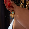 Wholesale Stainless Steel Imitation Pearl Geometric Earrings With Electroplating For Women