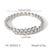 Wholesale Stainless Steel Inlaid Zircon Geometric Bracelet For Women