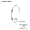 Wholesale Stainless Steel Irregular Opening Spring Wire Bracelet Pvd Plated Simple Geometric Jewelry